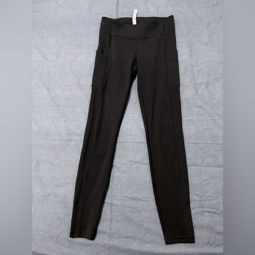 lululemon athletica Black High-Rise Side-Pocket Leggings